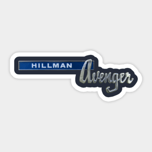 Hillman Avenger 1970s classic car badge Sticker